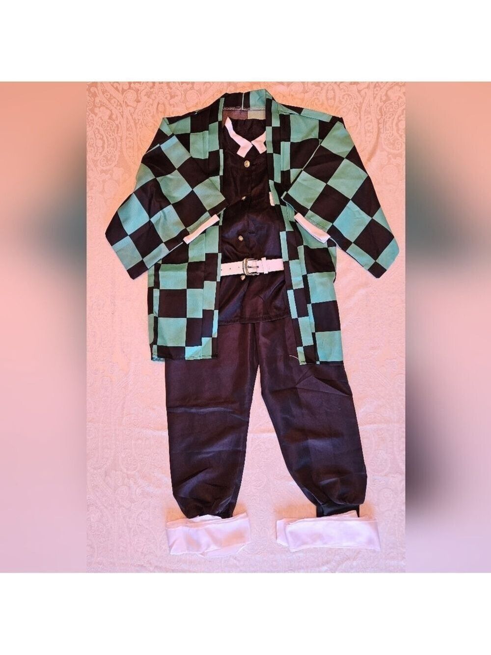 Cosplay Costume Kimono Anime Tanjiro Kamado Manga, Size 6-8 Years, New, No Tags